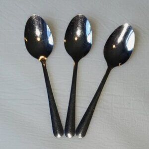DON Stainless Silverware Teaspoons Spoons Set of 3 Flatware